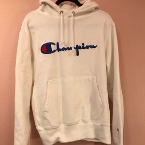 Champion white hoodie